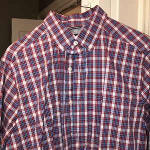Plaid long sleeve button down